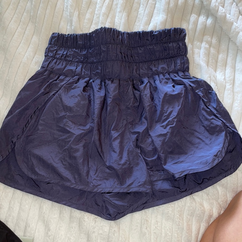 Blue free people movement shorts